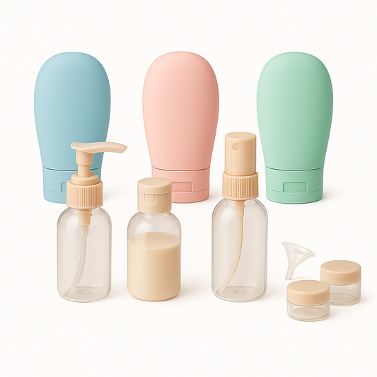 Kit de Voyage Réutilisable - Flacons Parfum & Soins